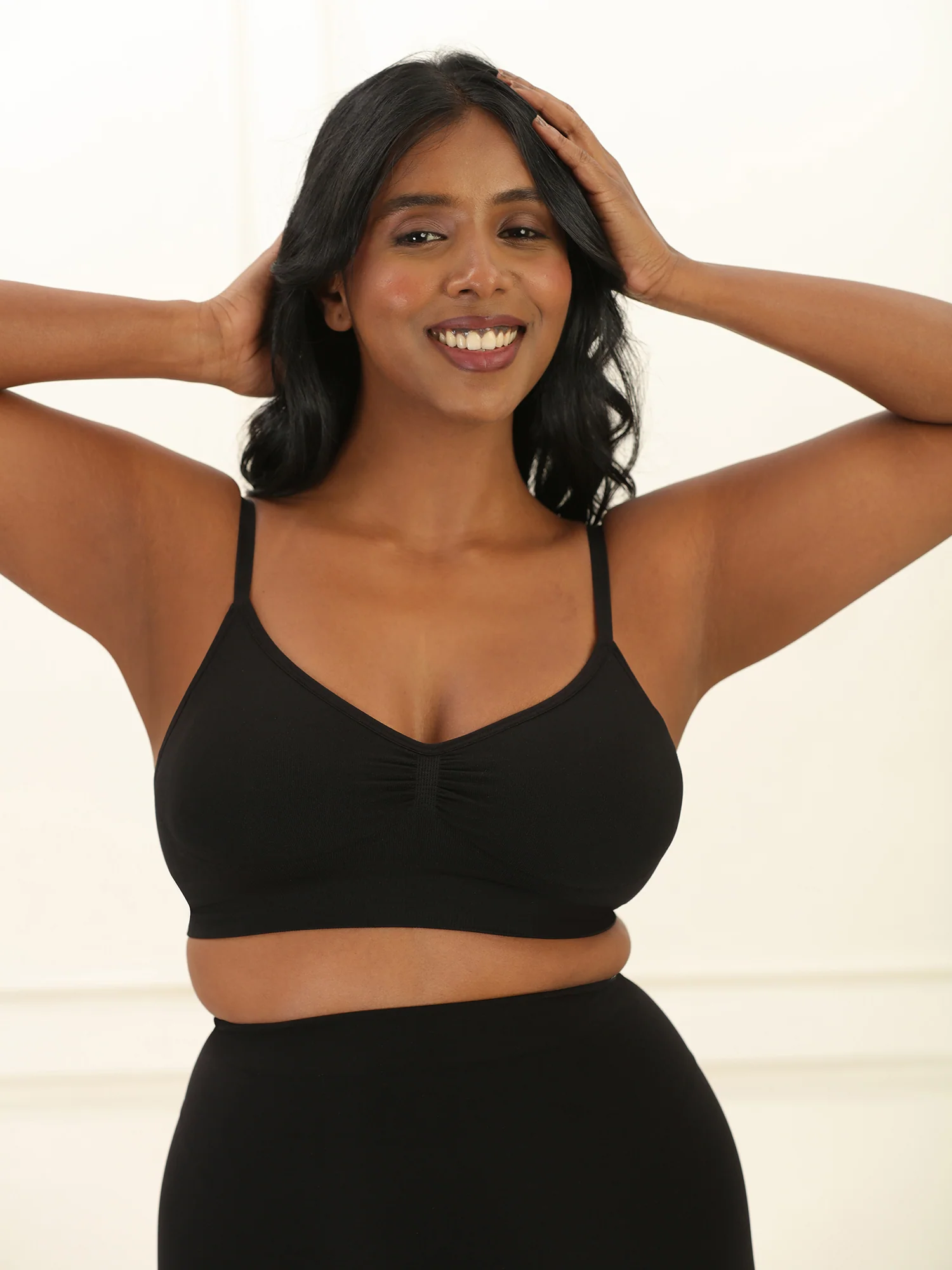 All Day Push Up Bra - Lightly Padded Full Coverage Wireless Bra with Adjustable Straps - Image 10