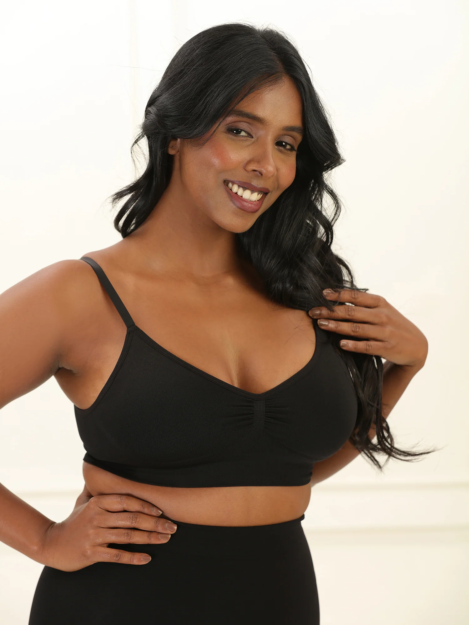 All Day Push Up Bra - Lightly Padded Full Coverage Wireless Bra with Adjustable Straps - Image 5