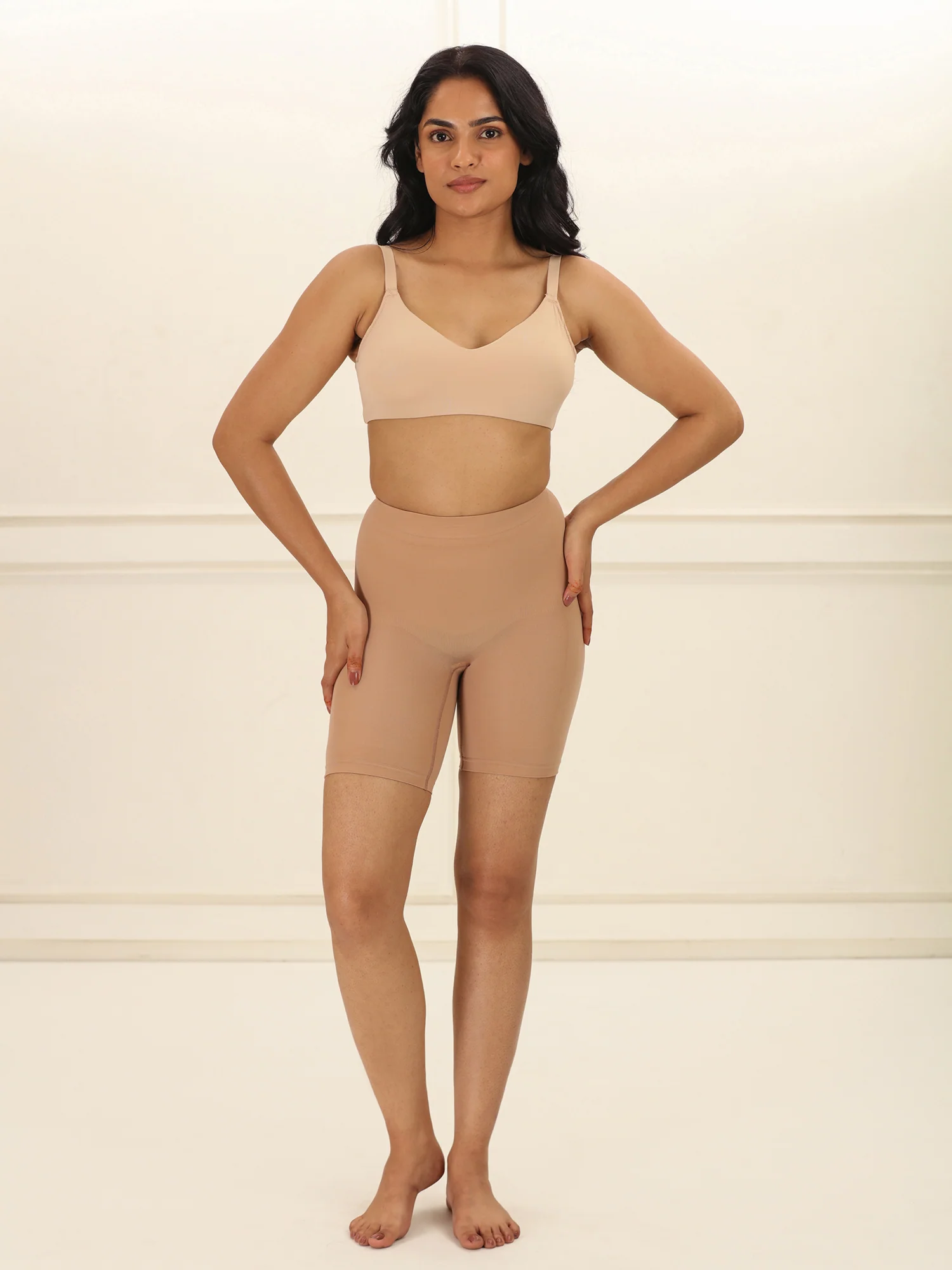Crossover Bralette - Non-Padded Seamless Balconette Bra with V-Neck Design - Image 14