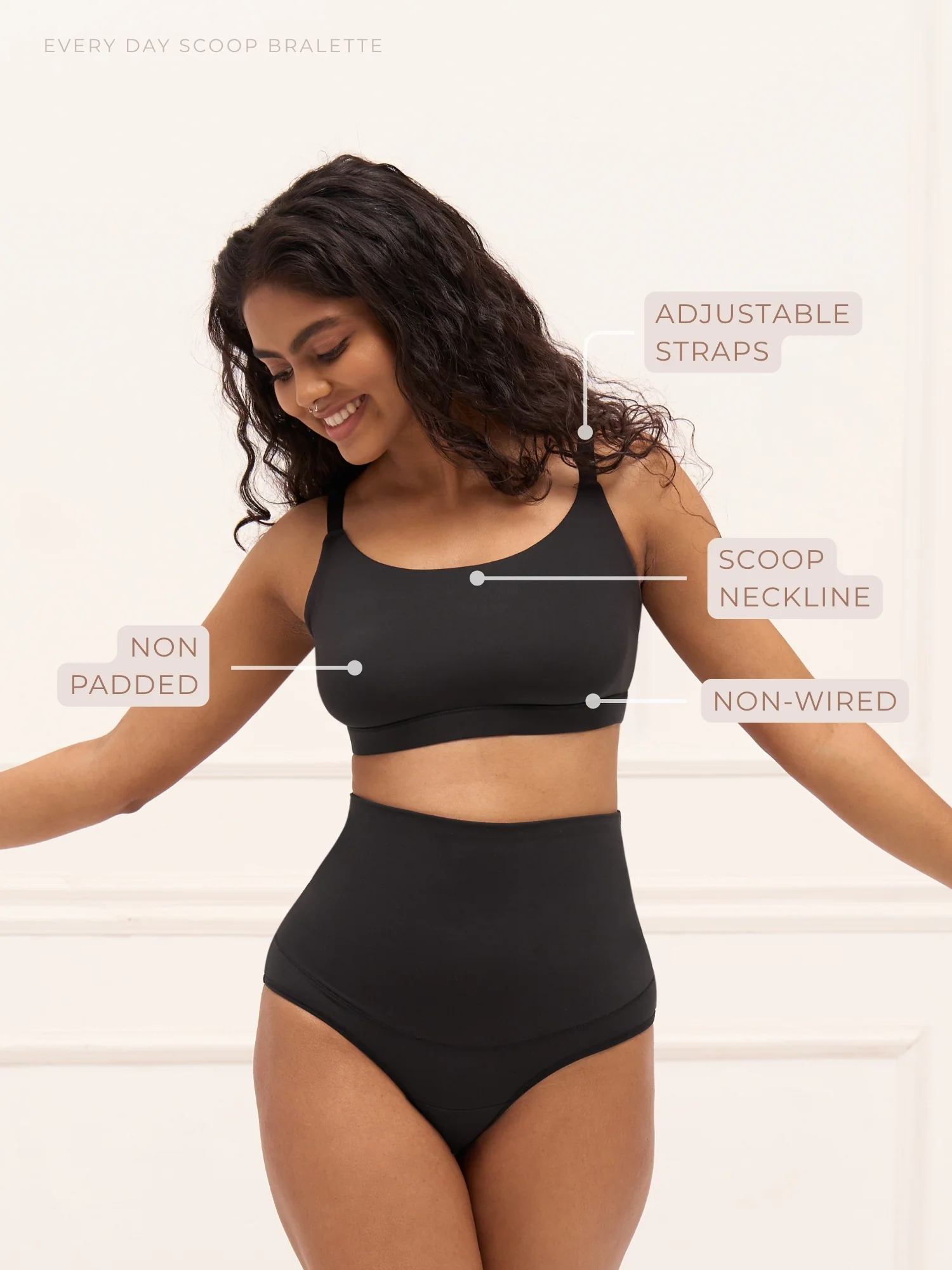 Every Day Scoop Bralette - Non-Padded Wireless Full Coverage and Seamless - Image 3