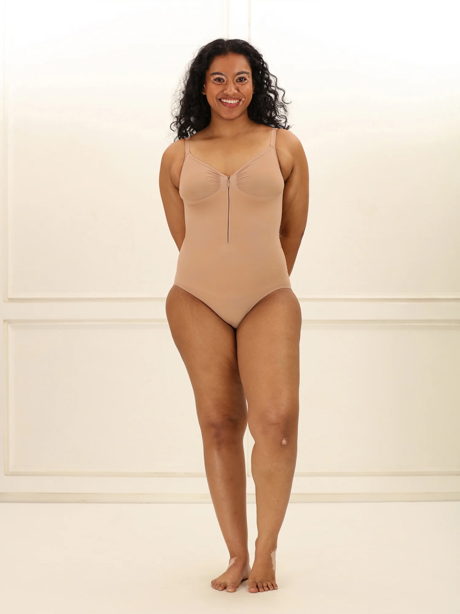 Front Zip Brief Bodysuit - Image 17