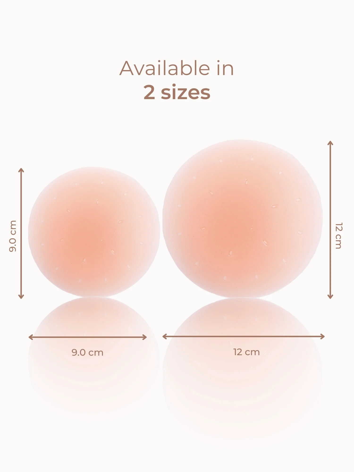 Reusable Non-Adhesive Nipple Pasties – Body Heat Technology, Perforated, Matte Finish |  7.7cm & 10.2cm - Image 3