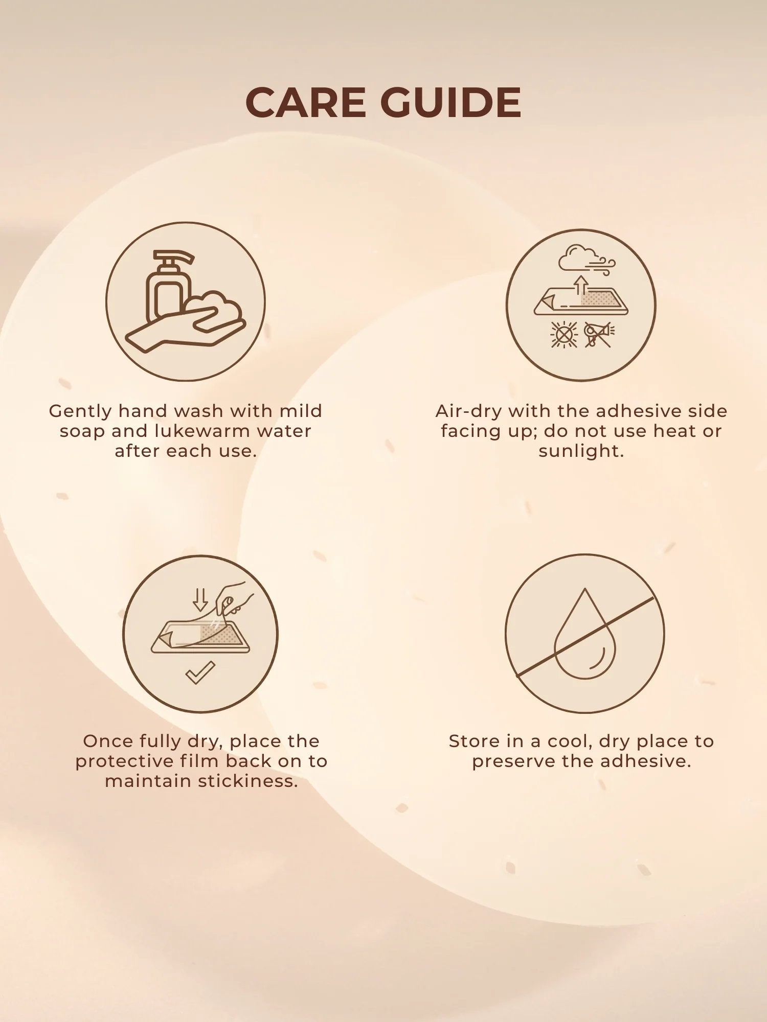 Reusable Non-Adhesive Nipple Pasties – Body Heat Technology, Perforated, Matte Finish |  7.7cm & 10.2cm - Image 6