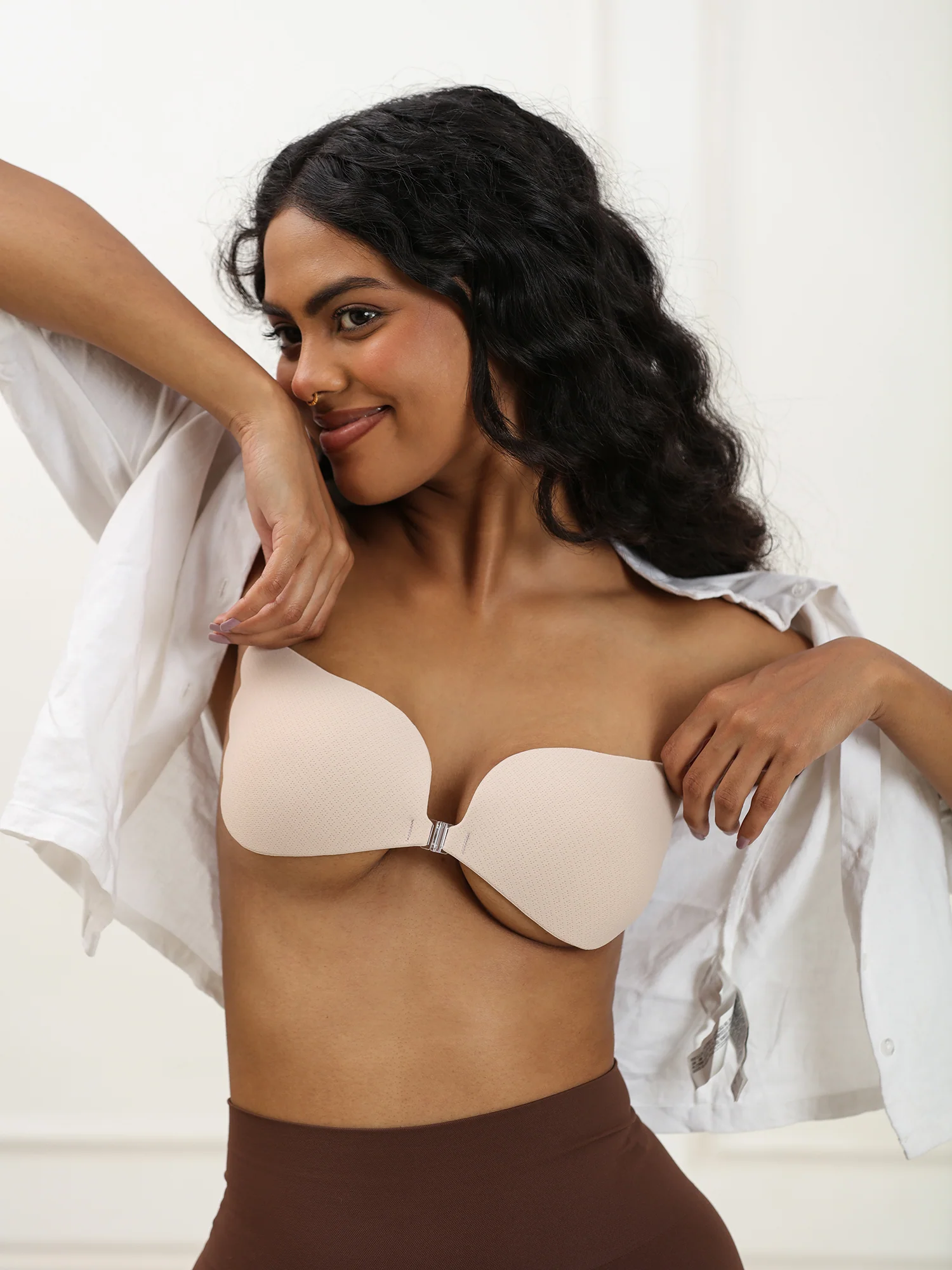 Adhesive Bra with Front Clip – Cotton, AirLock Glue, Extra Lift & Shape, Seamless Invisible Finish - Image 3