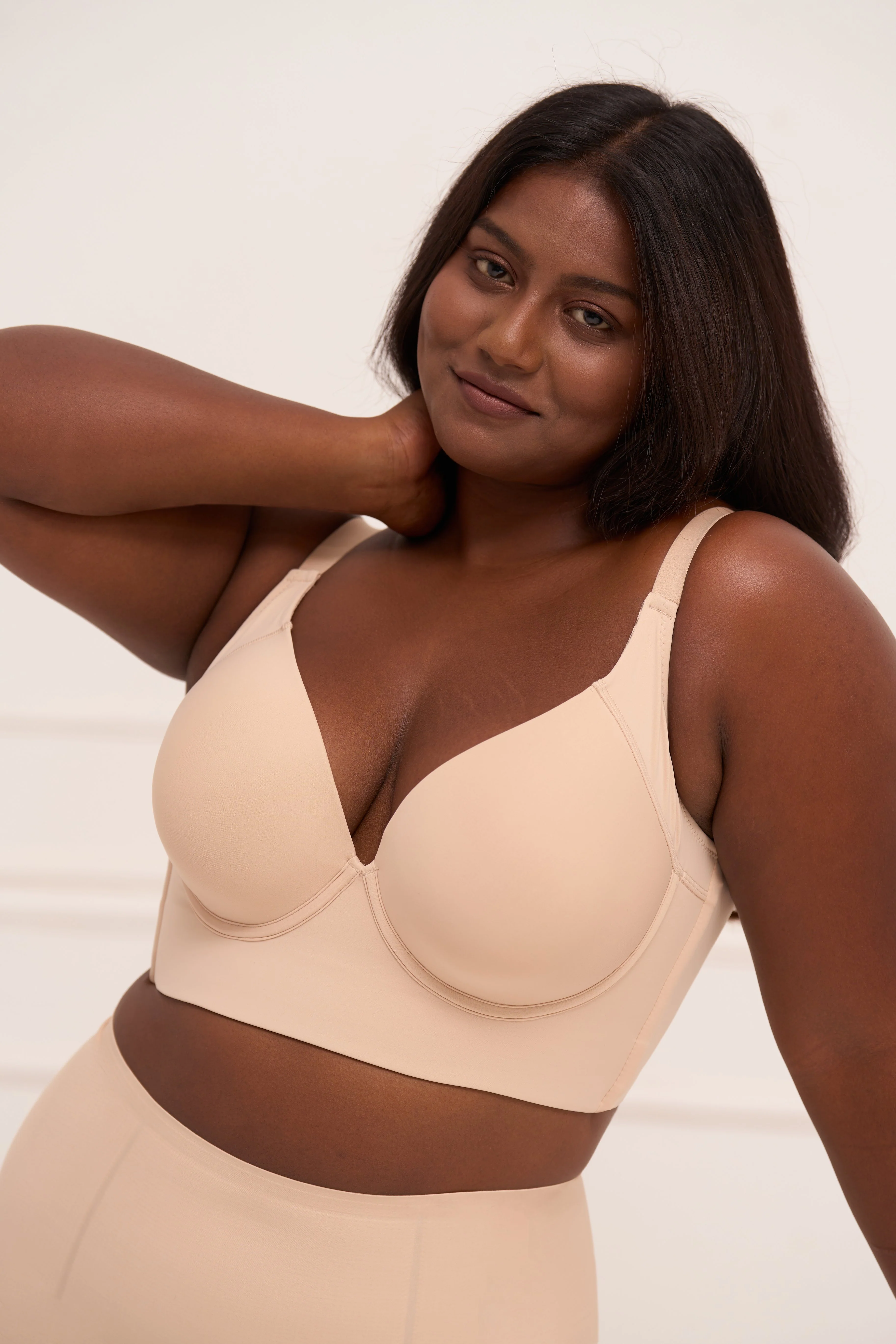Underwire Push Up Bra - Padded Full Back Coverage Bra with 7-Hook Closure - Image 3