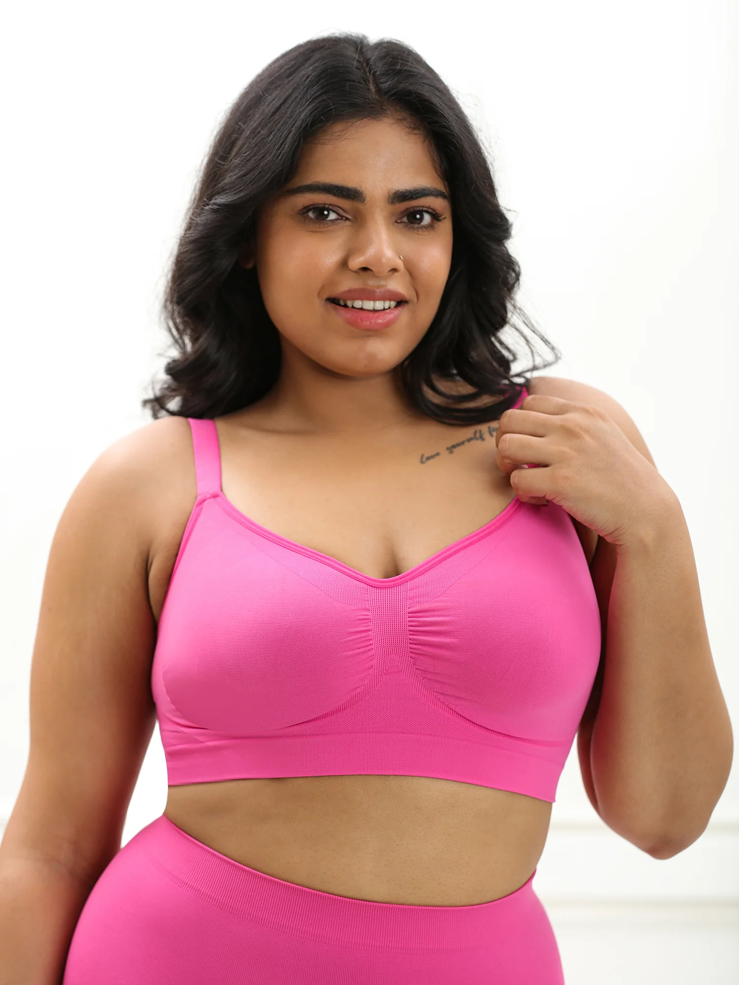 Wireless Shaping Bra - Seamless Non-Padded Wireless T Shirt Bra with Full Coverage - Image 22
