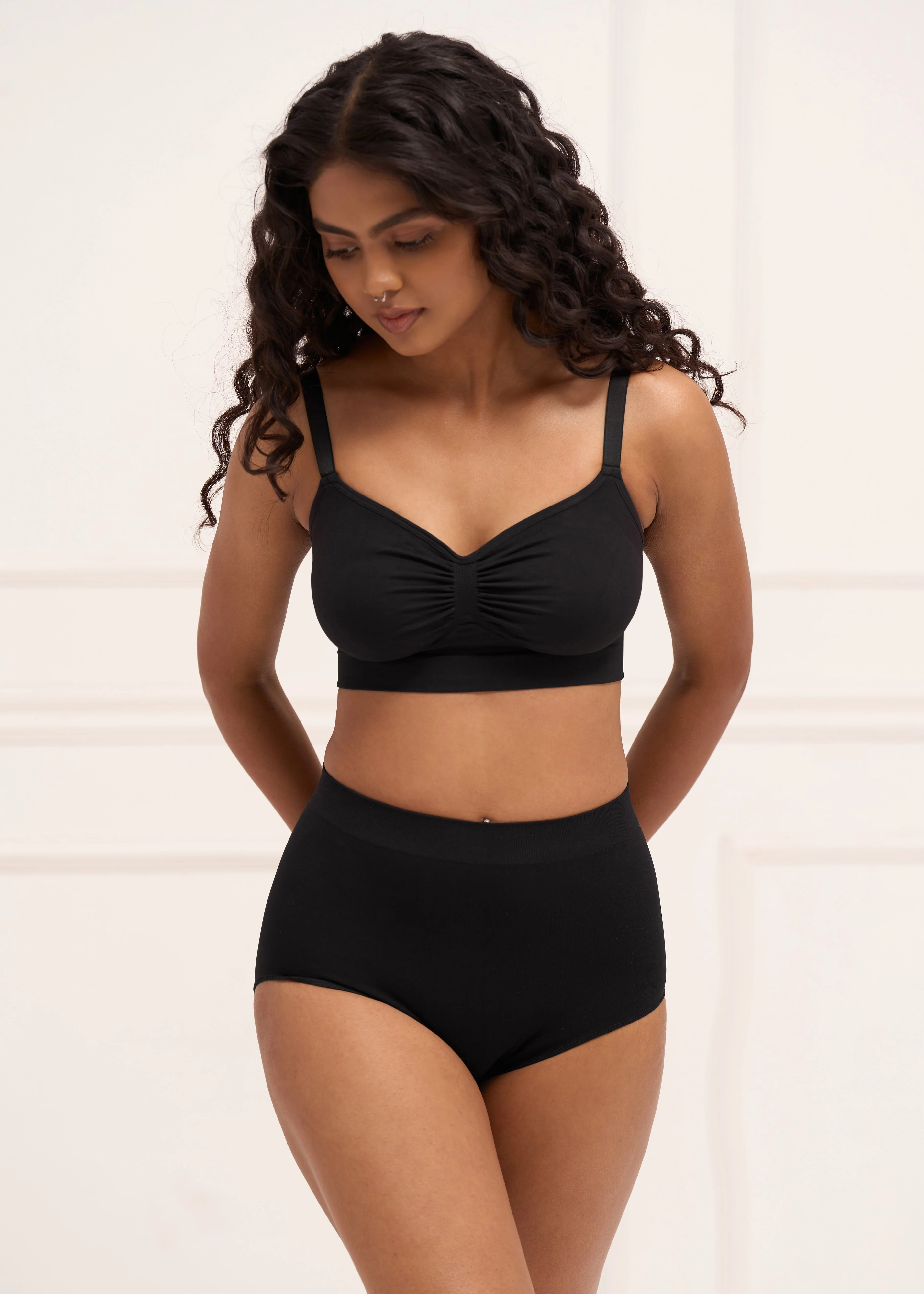 Wireless Shaping Bra - Seamless Non-Padded Wireless T Shirt Bra with Full Coverage - Image 7