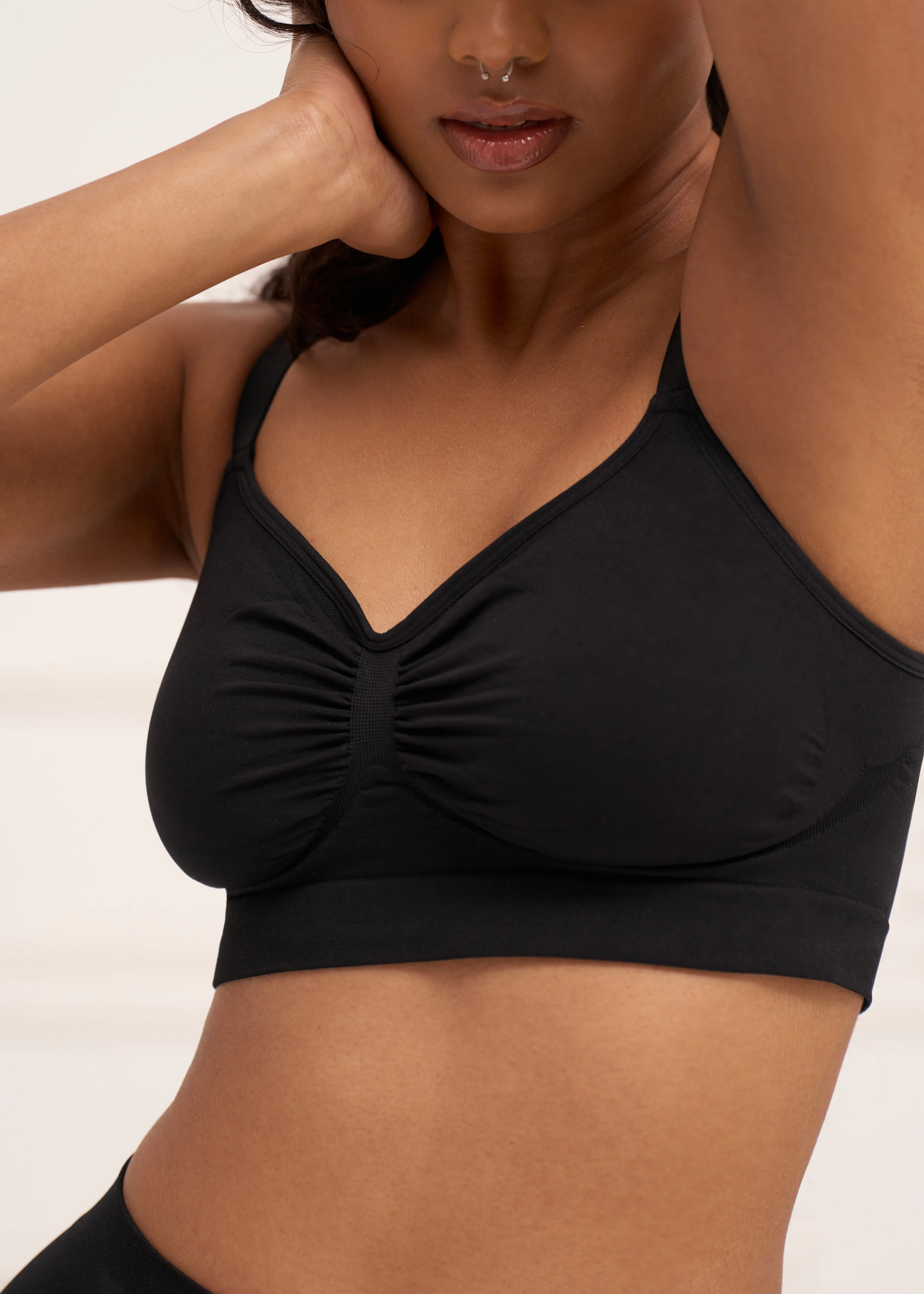 Wireless Shaping Bra - Seamless Non-Padded Wireless T Shirt Bra with Full Coverage - Image 8